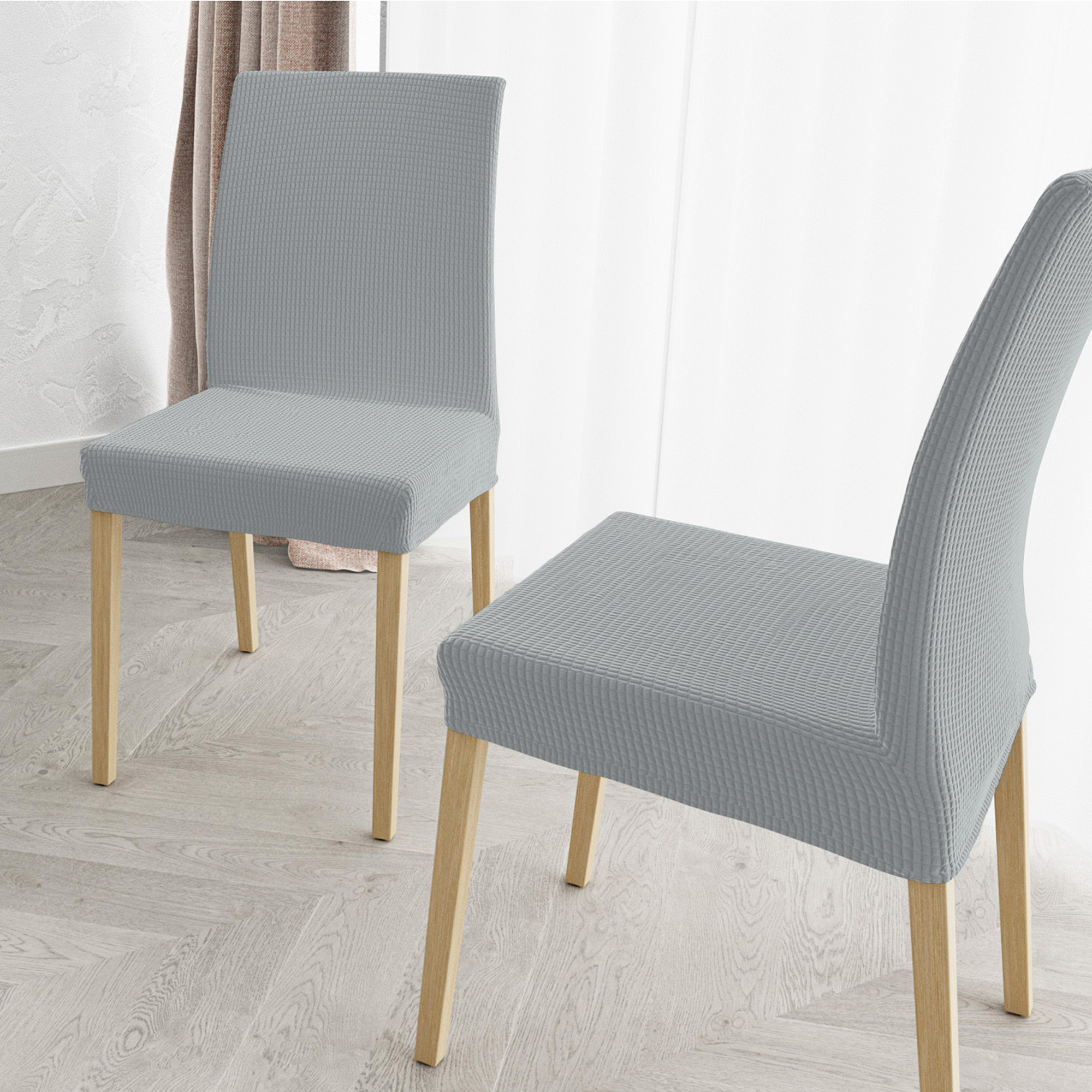 COPPIA VESTISEDIA CON SCHIENALE LESLIE, Microfibra/Elastan - GRIGIO CHIARO