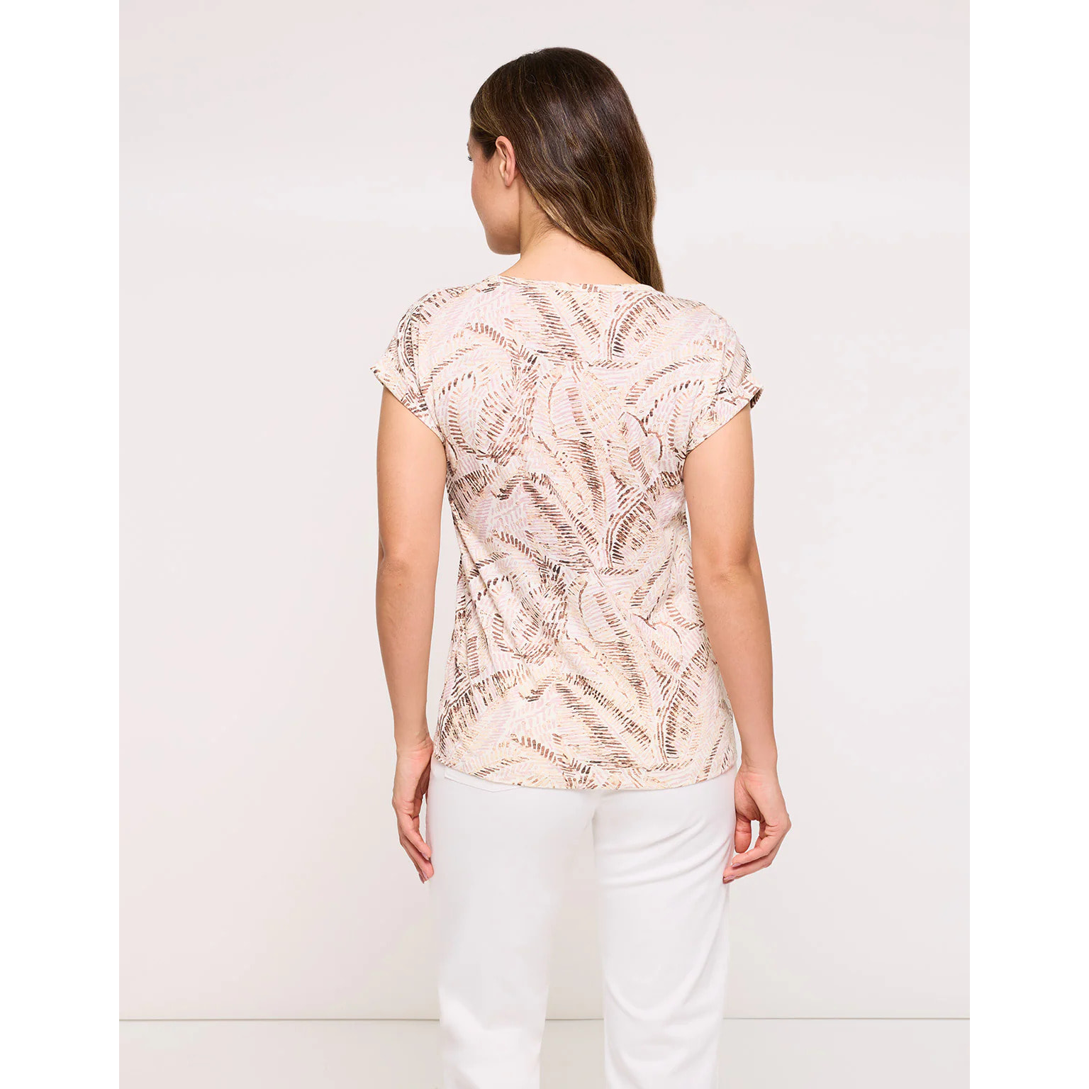 Camiseta Manga Corta Beige - Zebriye