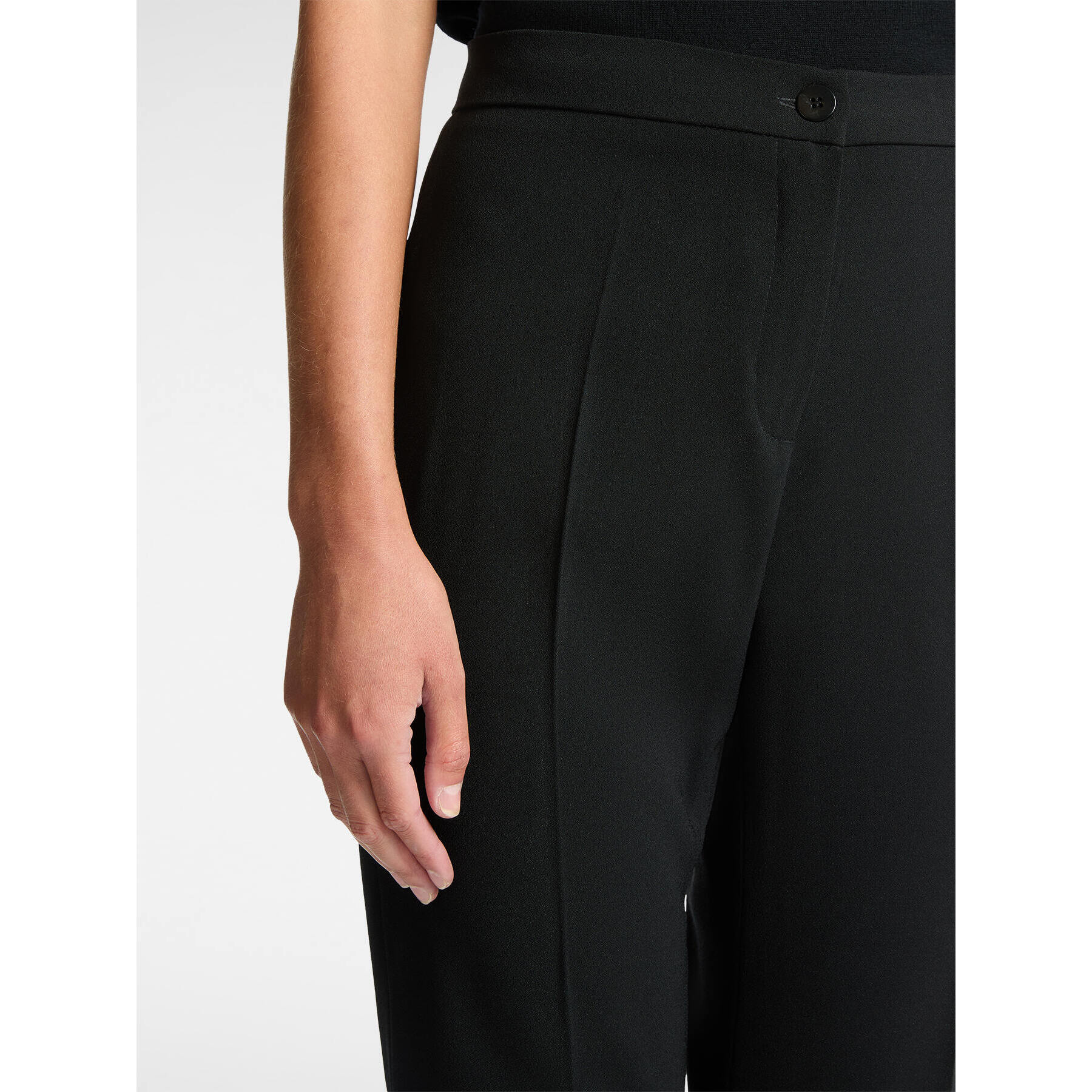 Elena Mirò - Pantaloni slim in tessuto stretch - Nero