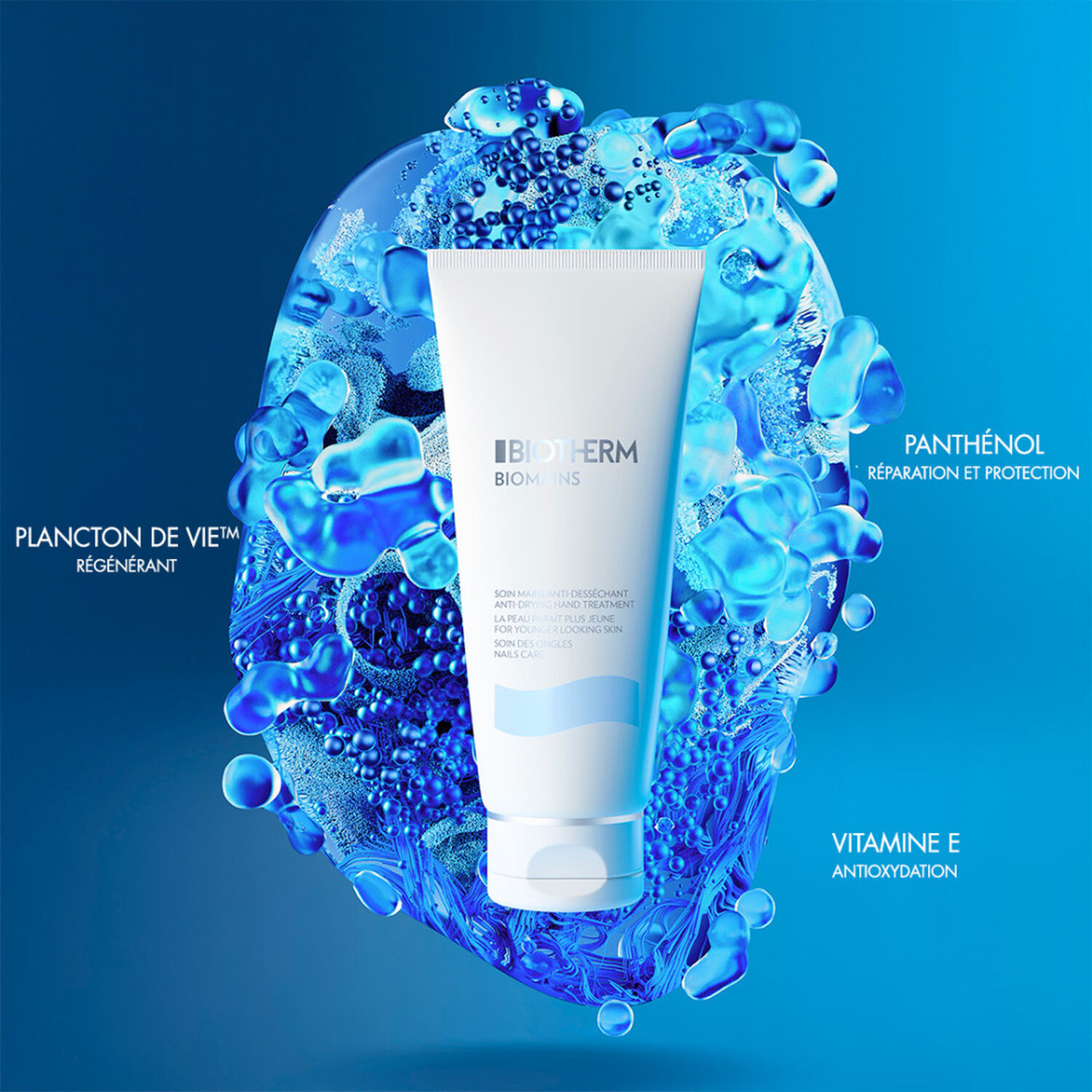 Biomains - Crème Jeunesse des Mains - Anti-Desséchement et Fortification des Ongles 100 ml