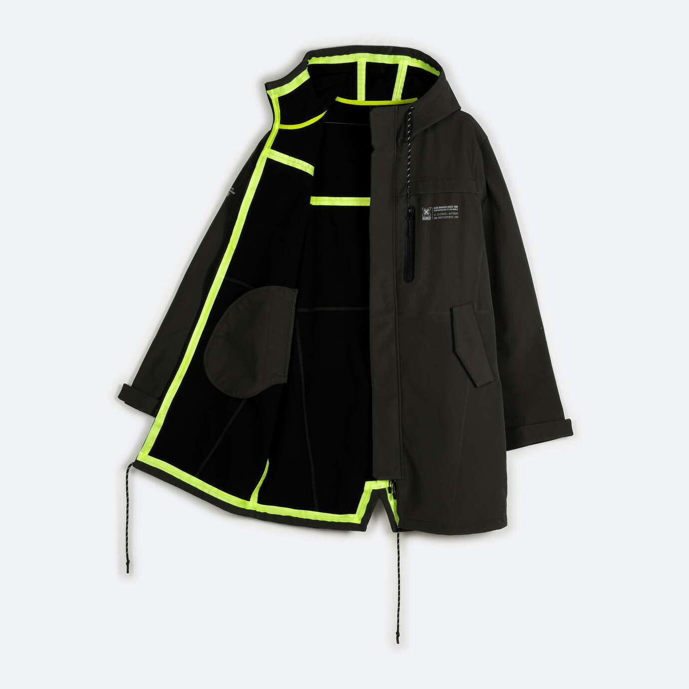 Parka MUNICH rain lifestyle de poliéster caqui
