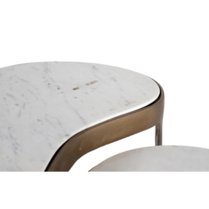 Juego de 2 mesas de centro - 50x50x37