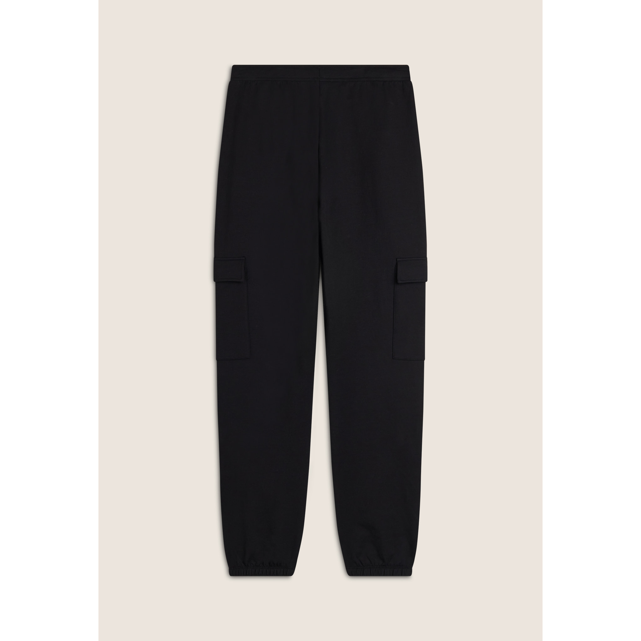 Pantaloni cargo regular fit da donna in felpa garzata