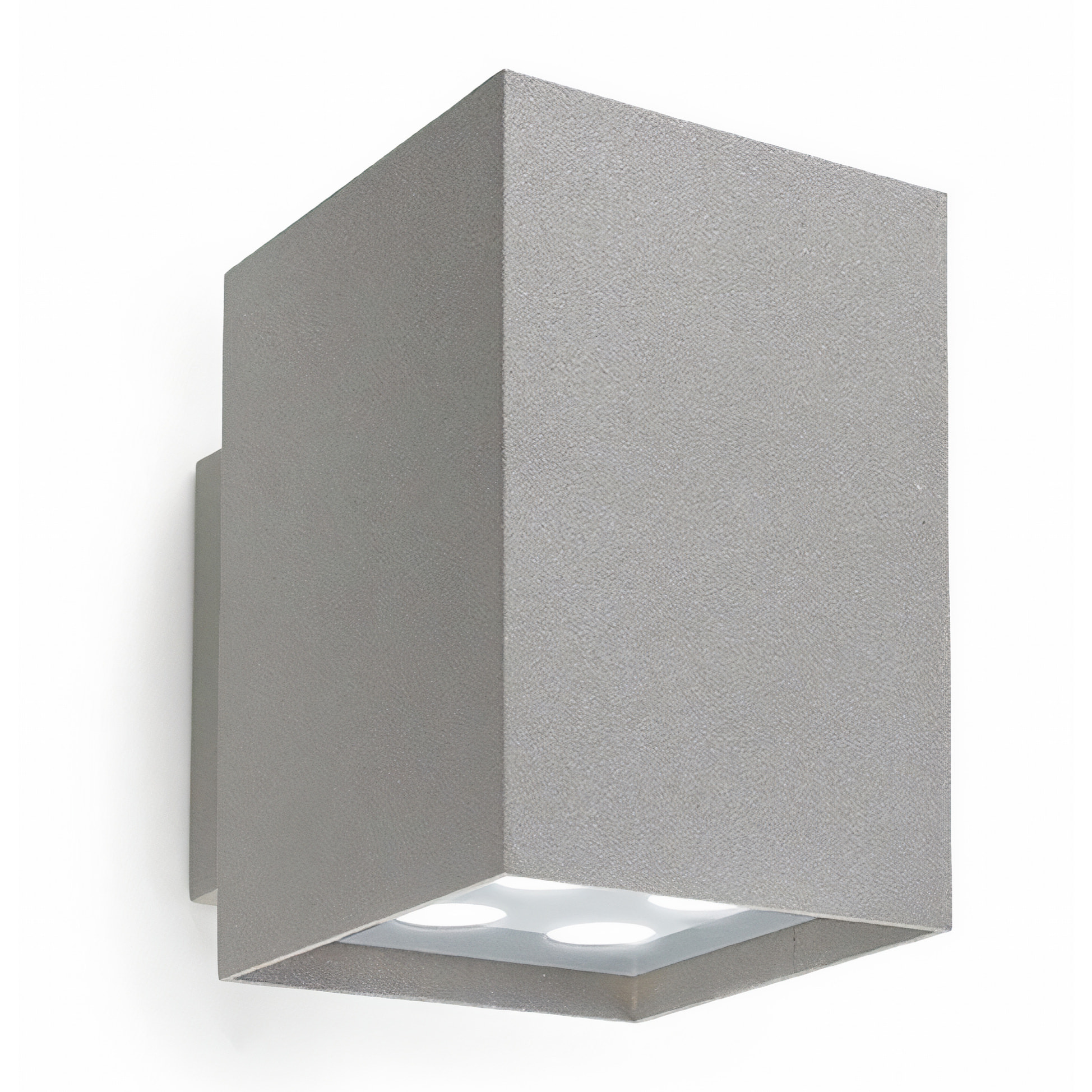 LEDS C4 Aplique IP65 Afrodita Power LED Double Emission LED 21.6 Blanco cálido - 3000K ON-OFF Gris 1324lm