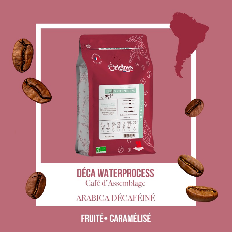 Café Bio - Déca Waterprocess - Blend Pur Arabica - Moulu Filtre 250g