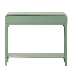 Consola Mdf Pino Verde Dorado 90x32x75 Cm