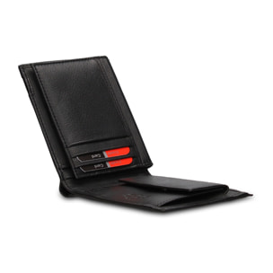 Portafoglio uomo in vera pelle - Modello Erebo Elite - Casual - 12.0 x 9.0 x 2.0 cm