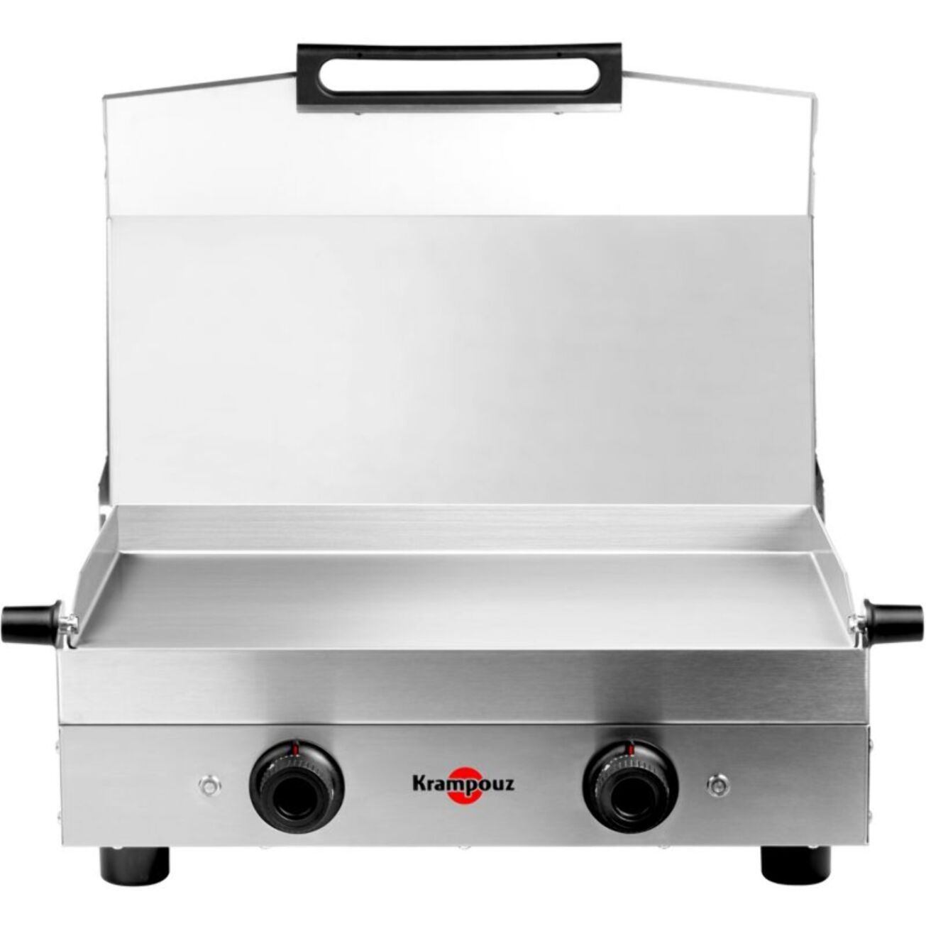 Plancha électrique KRAMPOUZ PFSY2AA-KR inox 2 brûleurs à poser, 54x33 cm