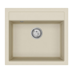 56,5x51cm évier en Granite, à encastrer, jasmin (SATSINKGQQ100J)