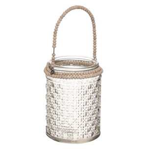 Photophore "Tropiques" - verre H13 cm