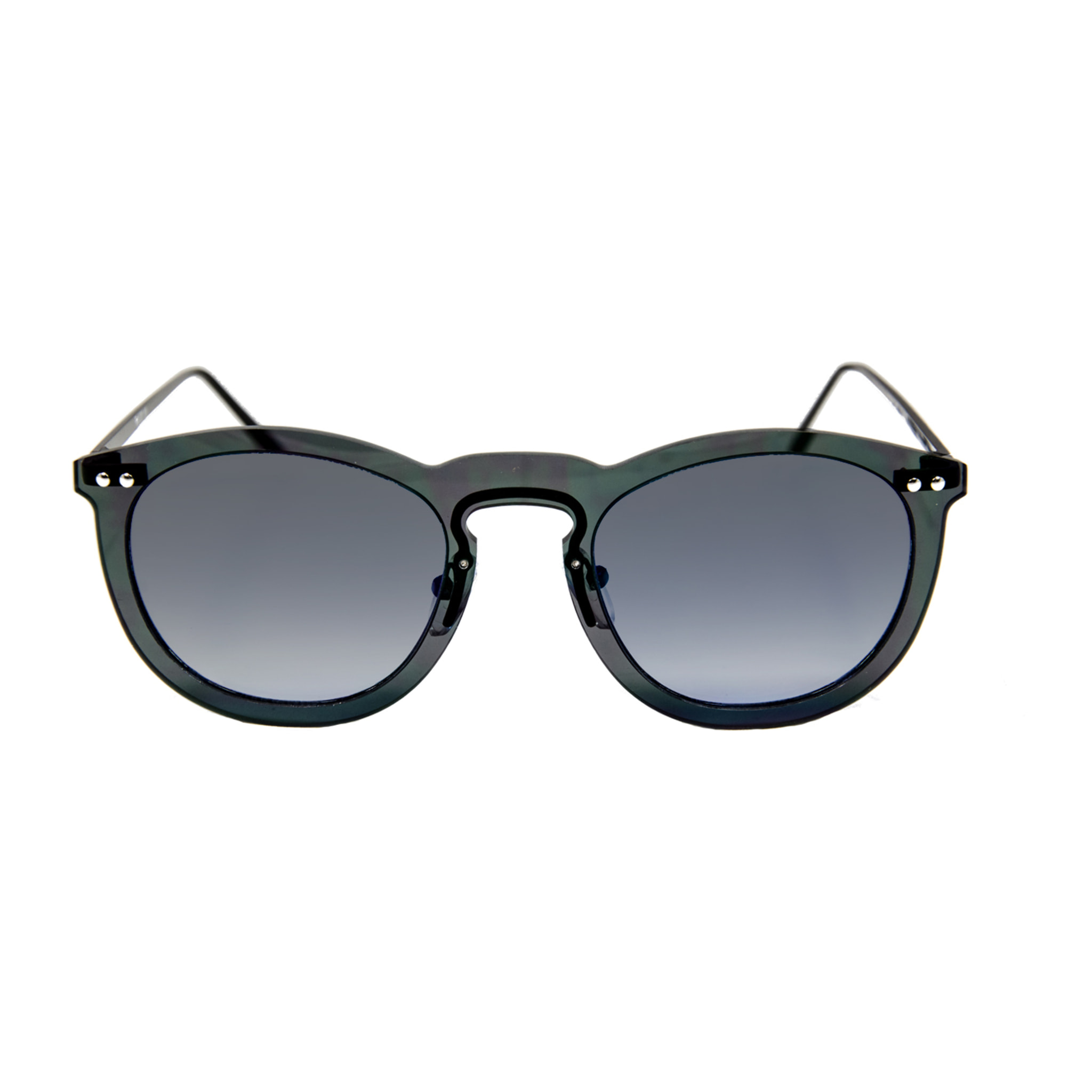 Gafas de sol OCEAN BERLIN - Negro transparente / Cielo negro degradado y patillas de metal negro mate