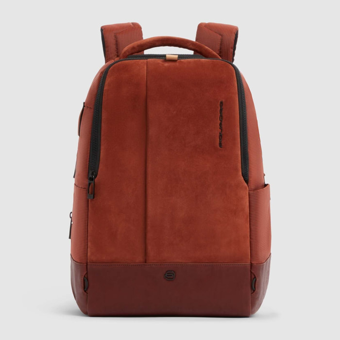 Piquadro Zaino uomo porta pc 14" con porte USB e USB Type C