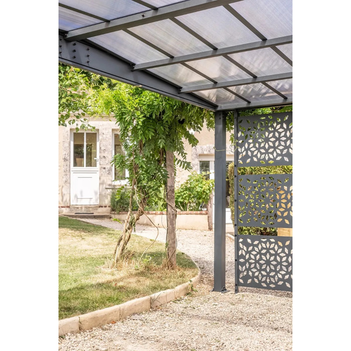 Carport aluminium Trigano - LIBECCIO + 3 claustras - 16 m²