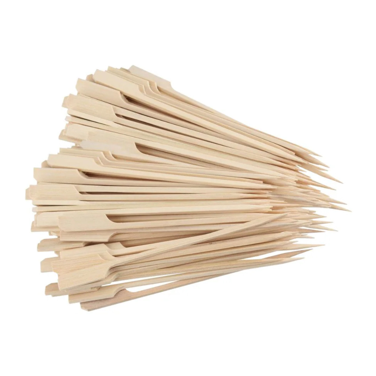 Lot de 100 pics en bois brochettes de 15 cm Fackelmann Single Use