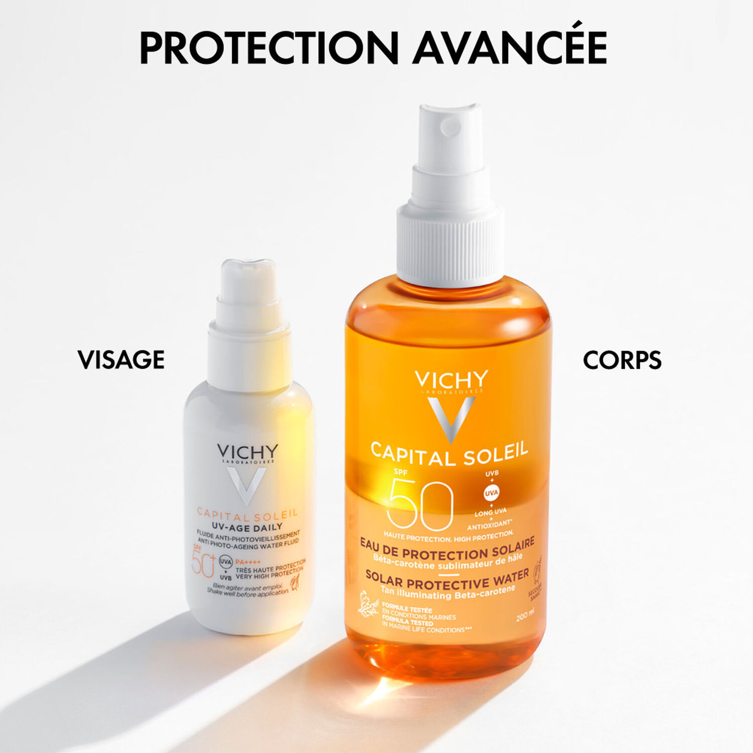 Capital Soleil SPF50 - Eau de Protection Solaire - Hâle Sublimé 200 ml