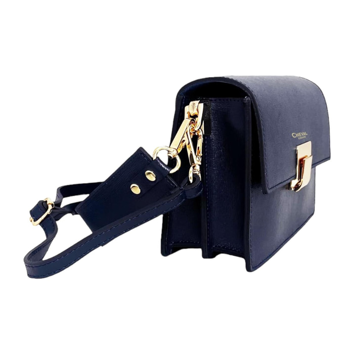 Bolso de hombro Cheval Firenze Ludovica Azul Oscuro