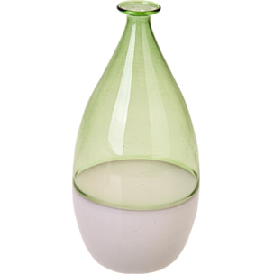 Bottiglia/Vaso 11Dx25 Cm - Pezzi 2 - 11X25X11cm - Colore: Verde - Bianchi Dino - Decori Casa E Complementi