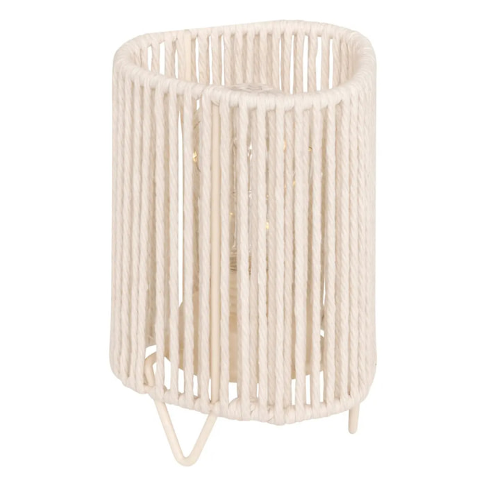 Lampe LED batterie Oda blanc H17cm