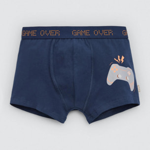 Confezione da 2 boxer da bambino "Game Over"