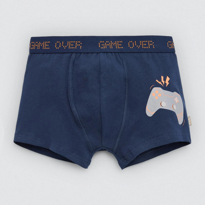 Confezione da 2 boxer da bambino "Game Over"