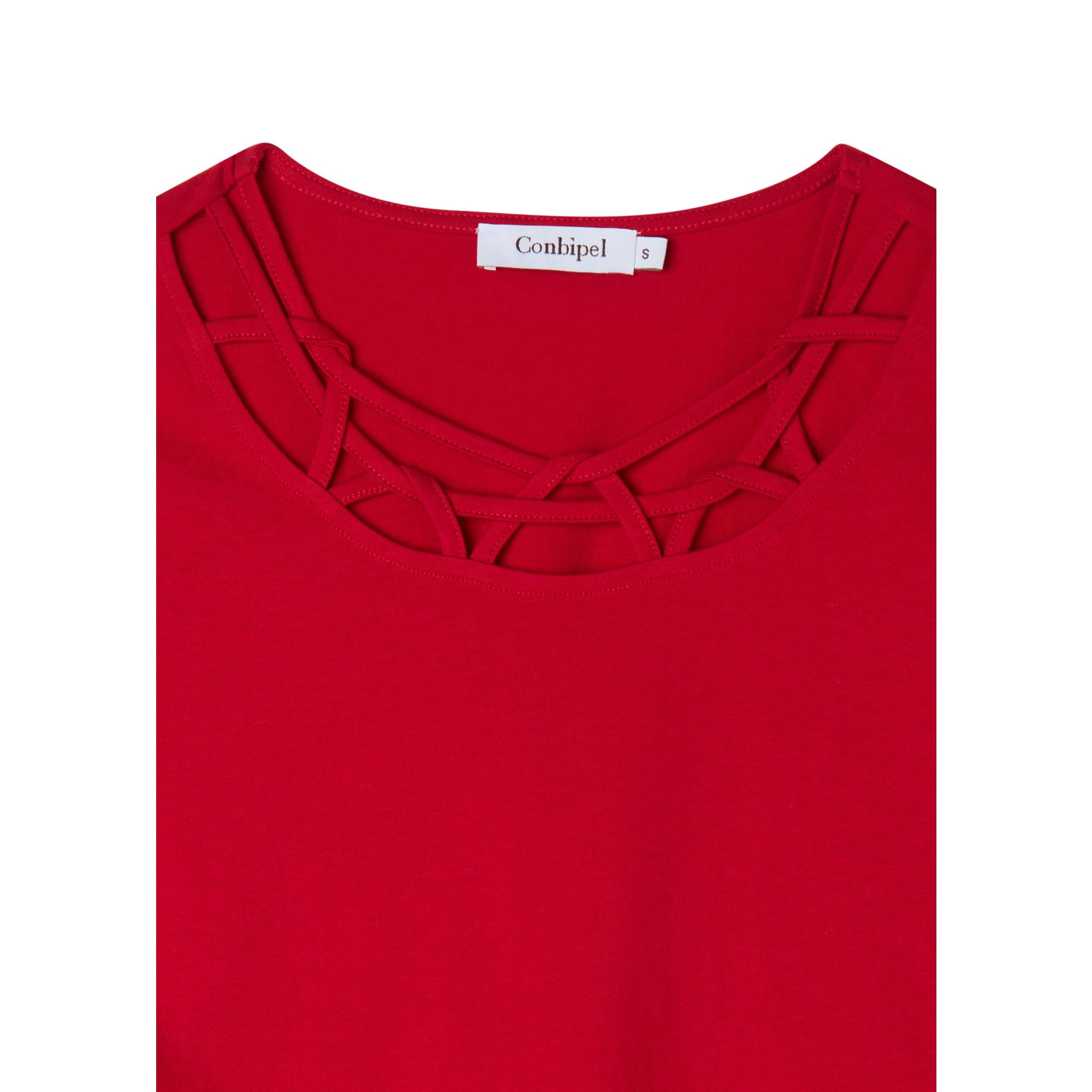 T-SHIRT ROSSO CHIARO CONBIPEL