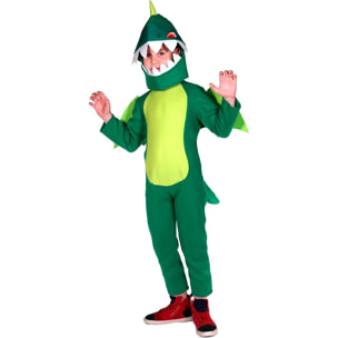 Costume Carnevale con Ali Draghetto Drago Travestimento Verde Bambino Ciao