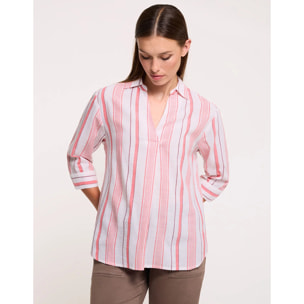 Camisa Media Manga Rosa - Sawira