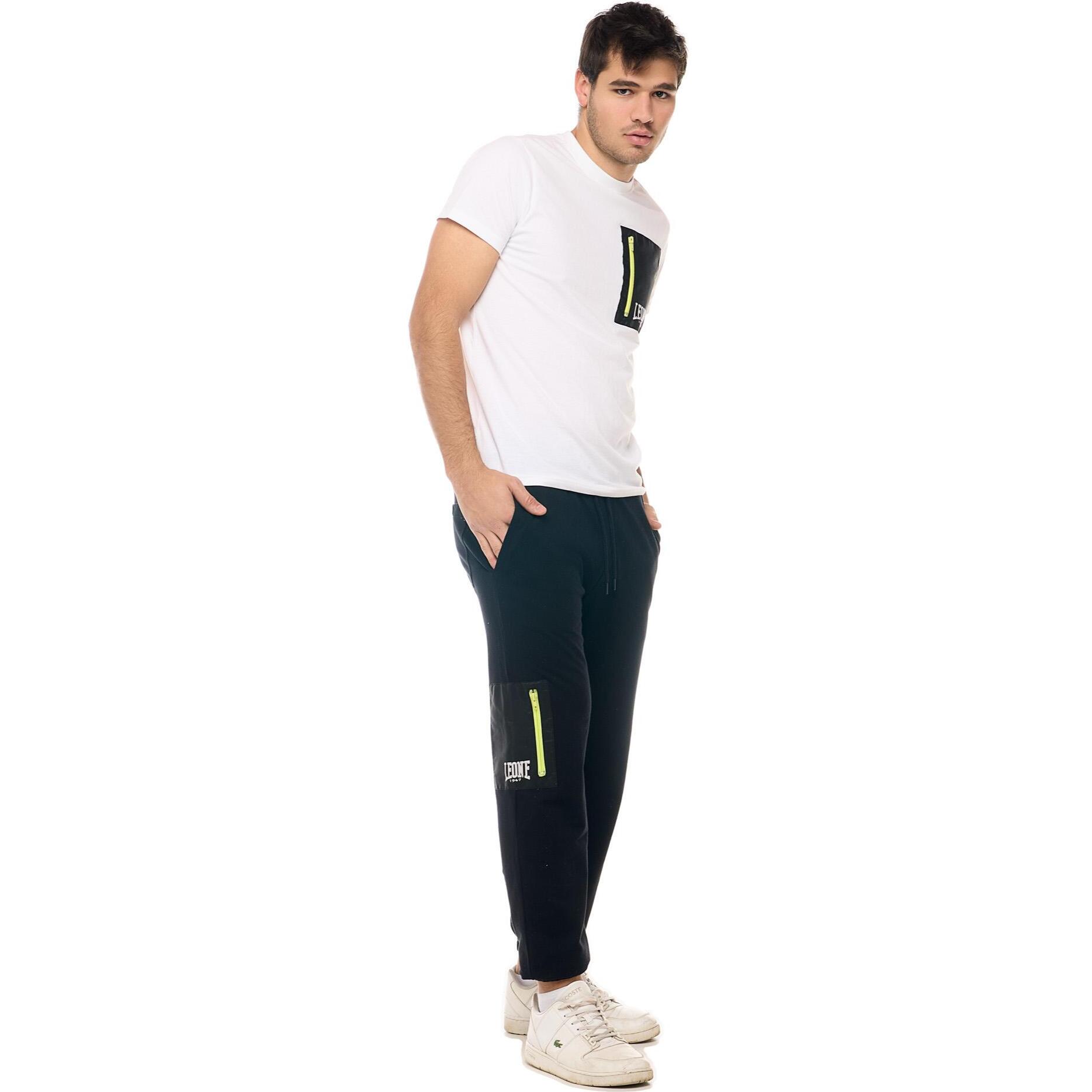 Pantaloni sportivi da uomo con elastico al fondo Leone Active