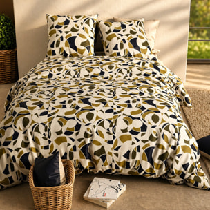 Parure housse de couette imprimé 100% coton - klee