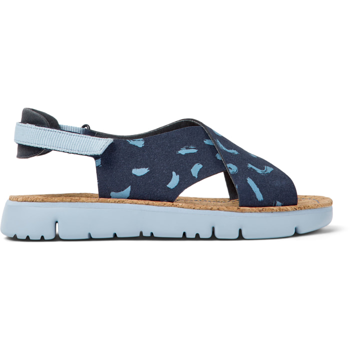 Sandali - CAMPER Oruga - Blu - Pelle nabuk