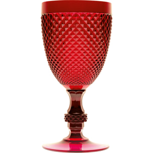 Set de 6 verres à vin Excelsa – Diamond, Plastique Rouge 39 cl