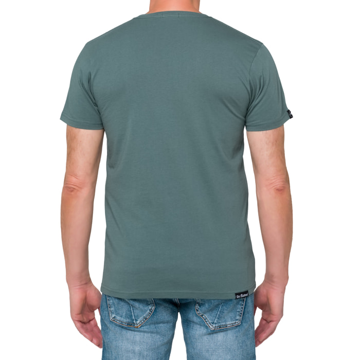 T-shirt in cotone 180 gr Hot Buttered Mistral verde chiaro