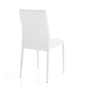 Tomasucci Lot de 4 Chaises LUCIA BLANCHES