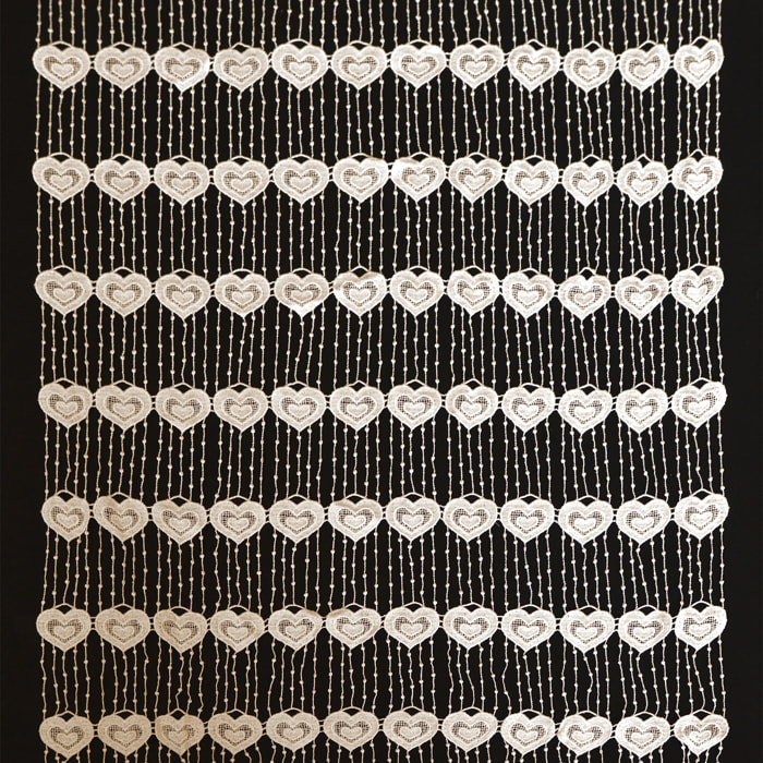 Modulable en macramé style romantique - Ecru