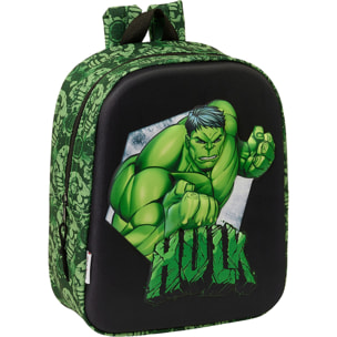 Mochila guarderia 3d bolsillo red hulk