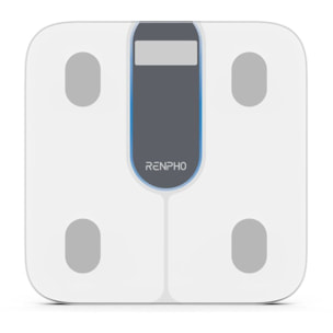 Pèse personne et capteur de silhouette connectés RENPHO Elis 1C Verre Trempé, Bluetooth, Max. 180 kg, Connecté, 13 Données Corporelles