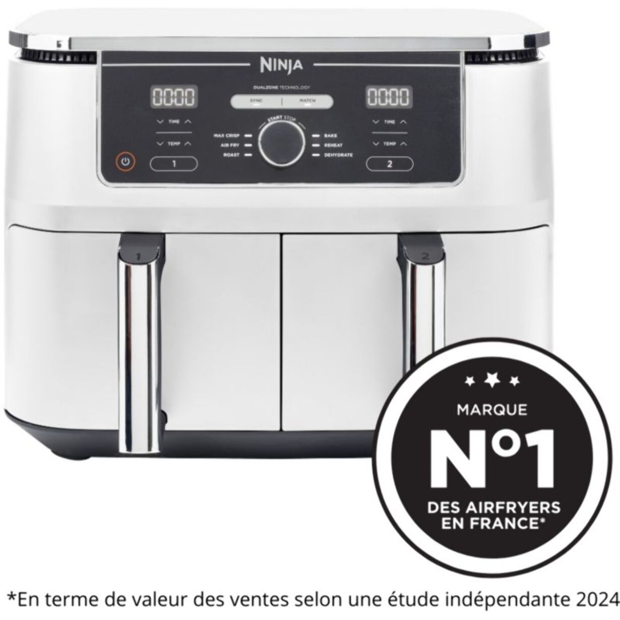 Friteuse sans huile NINJA Foodi Max Dual zone 9,5L AF400EUWH