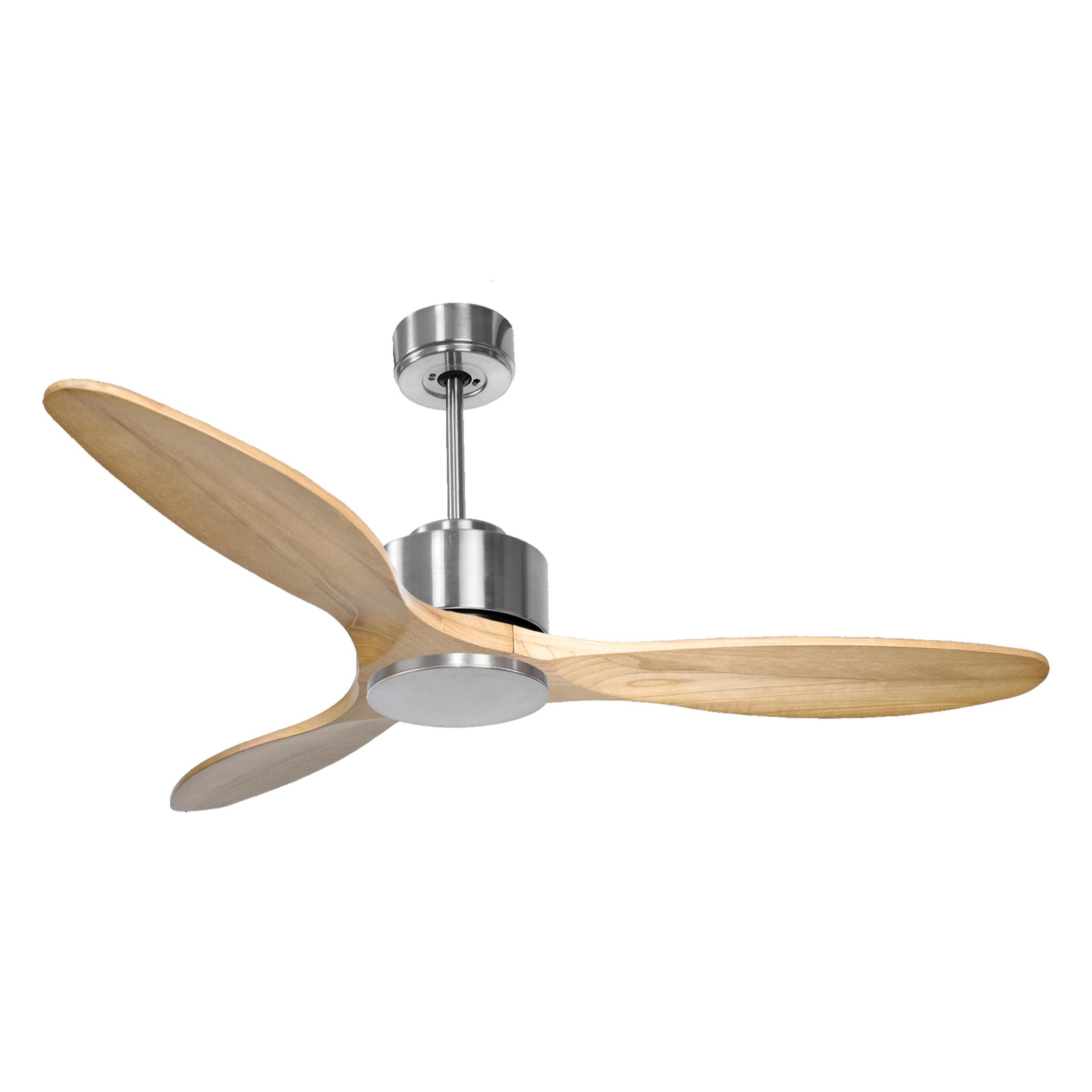 Ventilateur de plafond ø132 cm avec Wifi Réversible Hypersilence 40   W argent