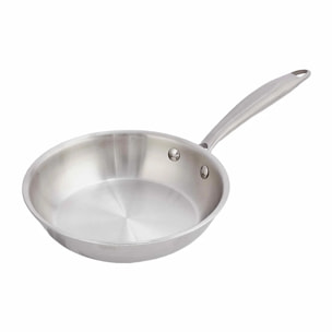 Poêle en inox 18/8 avec fond triplex