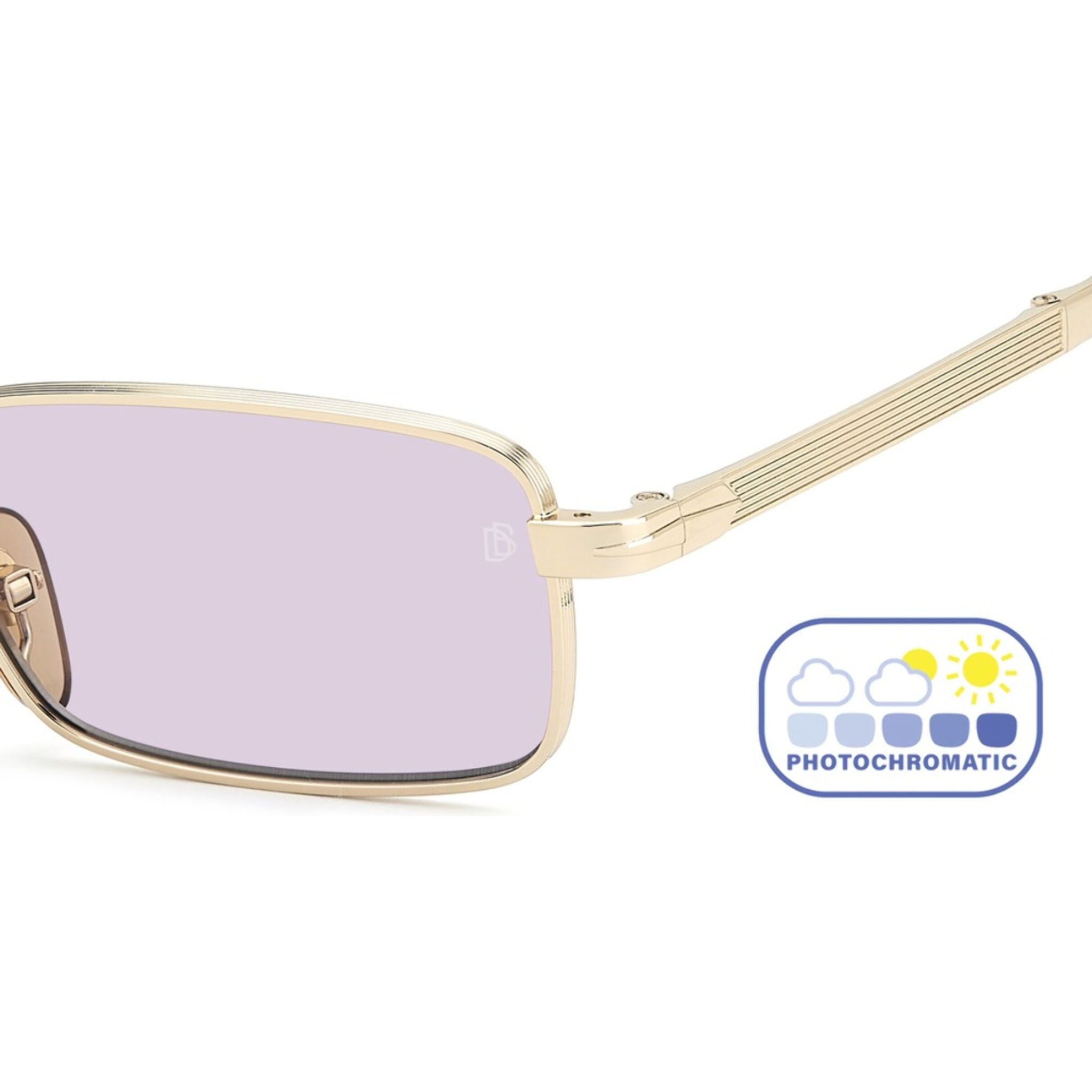 Gafas de Sol David Beckham DB 99/ORIGAMI T5U Fotocromáticas de Metal Hombre 53 mm