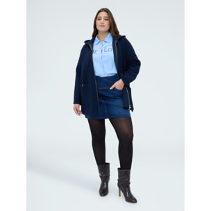 Fiorella Rubino - Camicia con scritta in strass - Azzurro