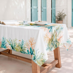 Mantel antimanchas RIVIERA MULTICOLOR - 100% algodón