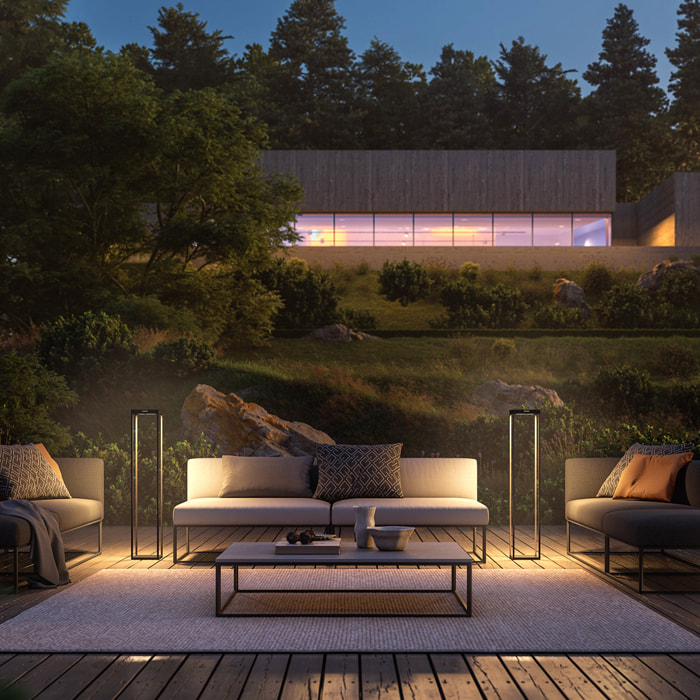 Borne solaire aluminium RADIA MEGA H110CM