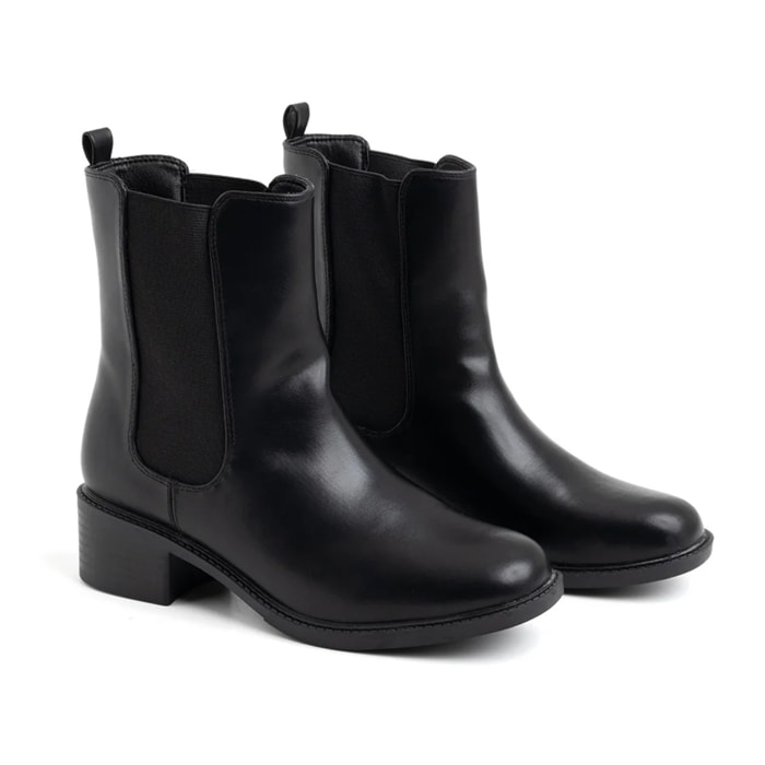 Tronchetto classico con calzata elastica - NERO