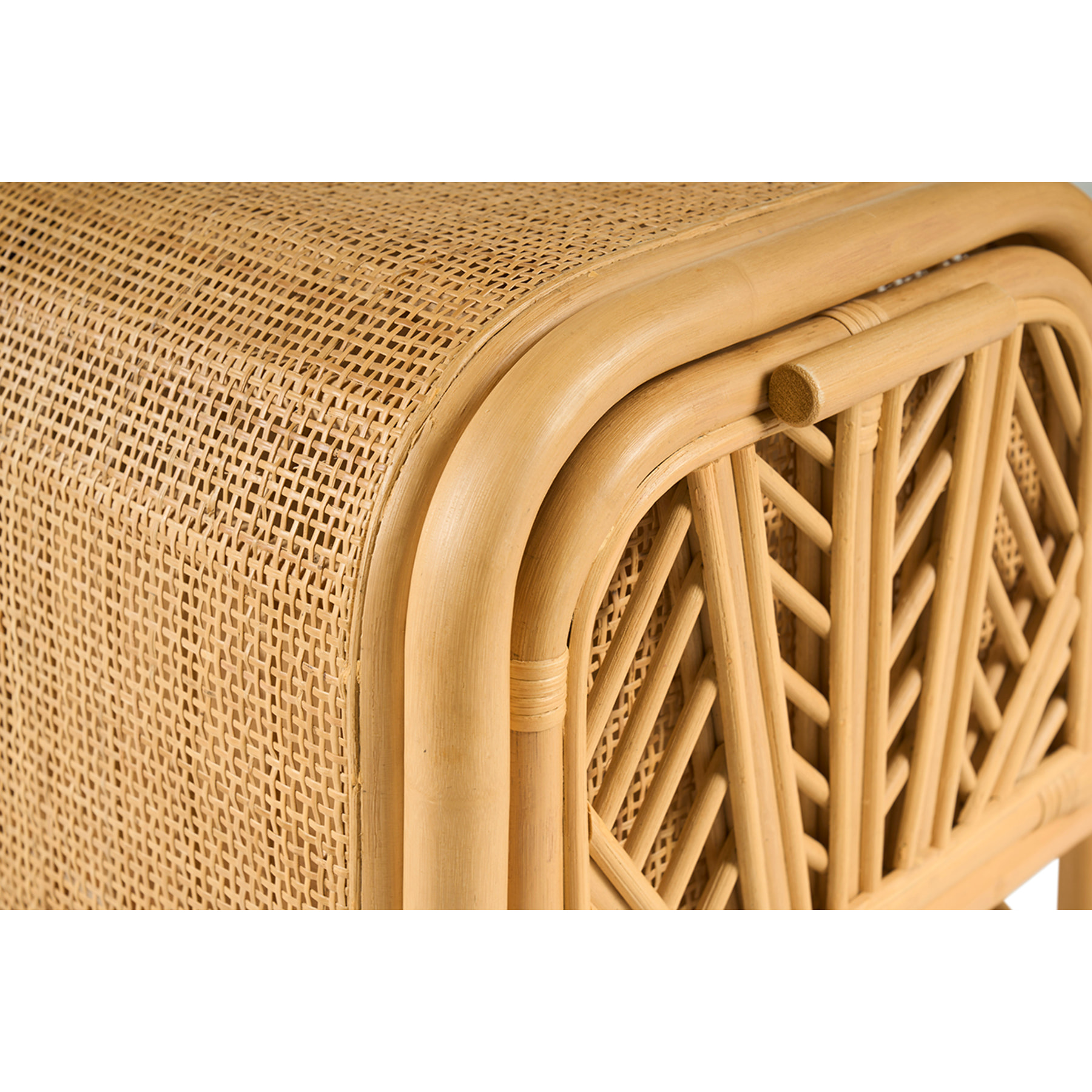 Table de chevet en rotin GALON