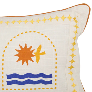 Coussin Libertad 30x80cm blanc