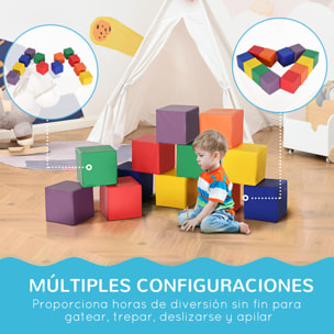 Juego de 12 Bloques Psicomotricidad para Niños Bloques de Construcción Figuras de Construcción Juguete para Aprendizaje Multicolor