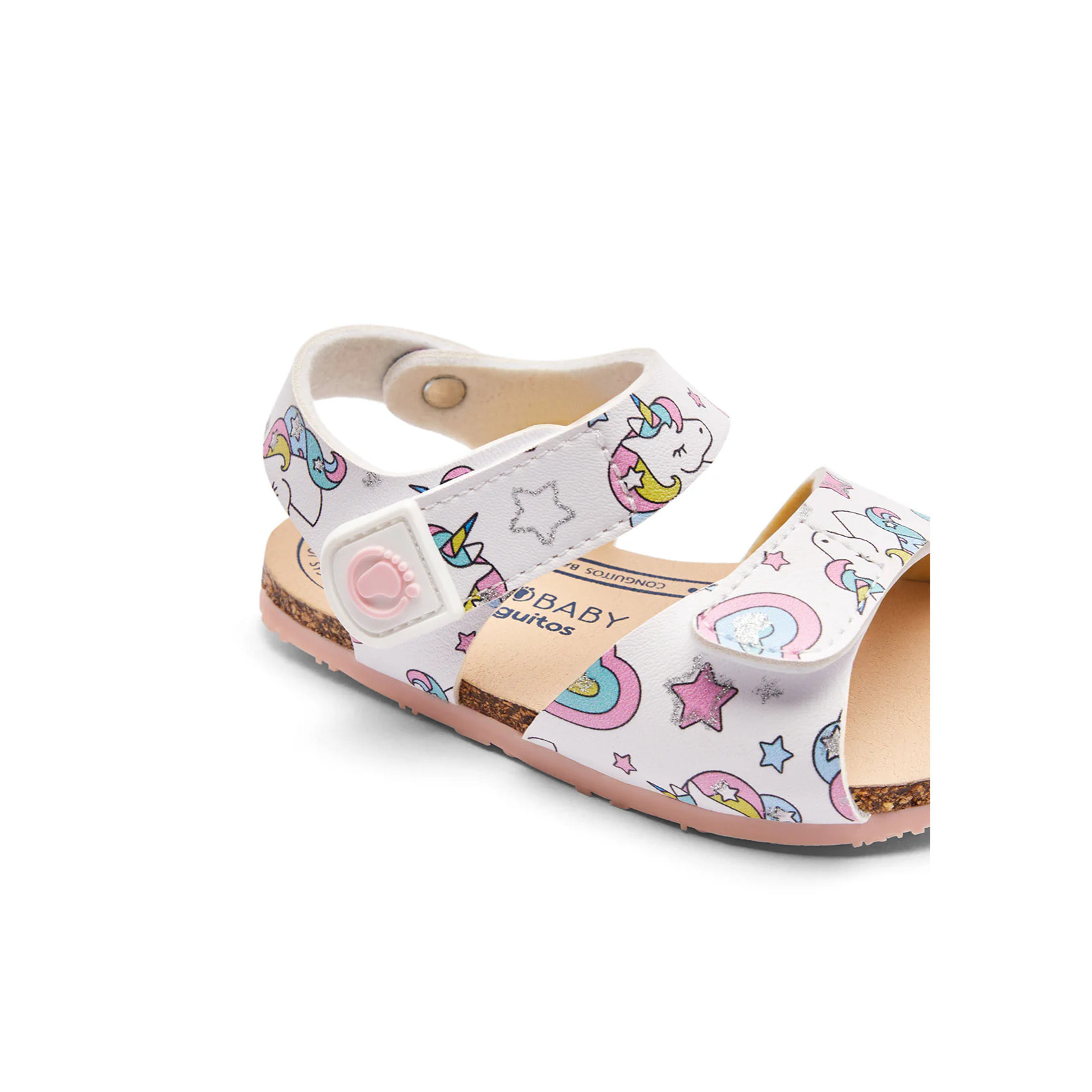 Sandalias Abiertas de Niña Con Estampado Unicornio