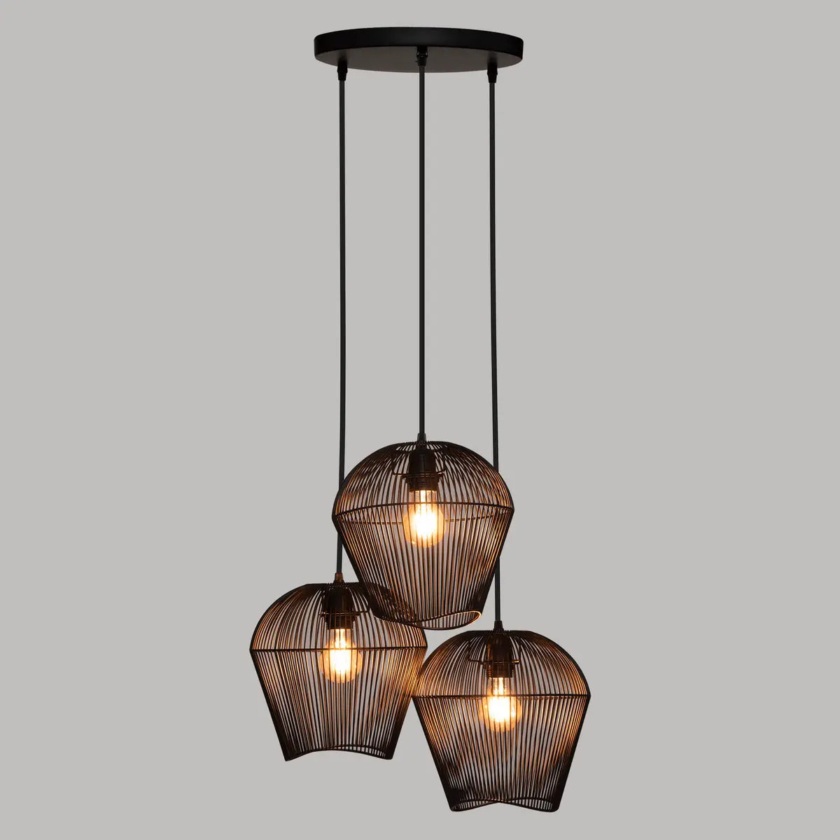 Suspension "Jena" métal noir D26cm