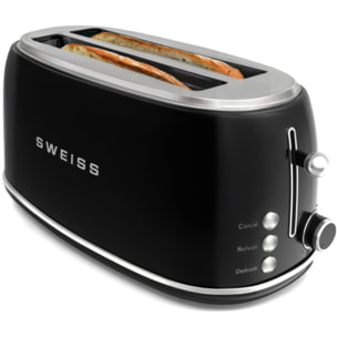 Grille-pain SWEISS baguette vintage noir GRV9